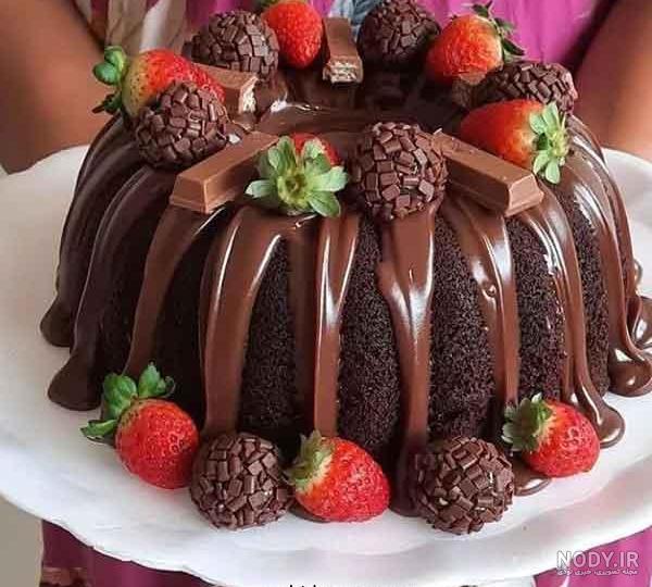 عکس تزیین کیک خانگی