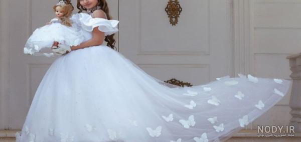 عکس لباس عروس بچه گانه قرمز