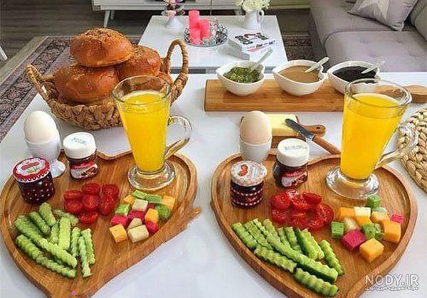 عکس میز صبحانه لاکچری