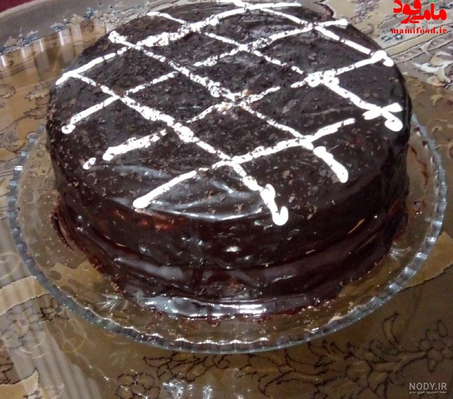 عکس کیک خانگی شکلاتی
