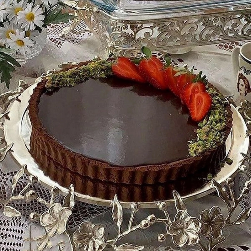 عکس کیک خانگی شکلاتی ساده عکس کیک خانگی شکلاتی ساده