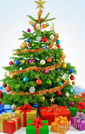 نقاشی درخت کریسمس آسان
