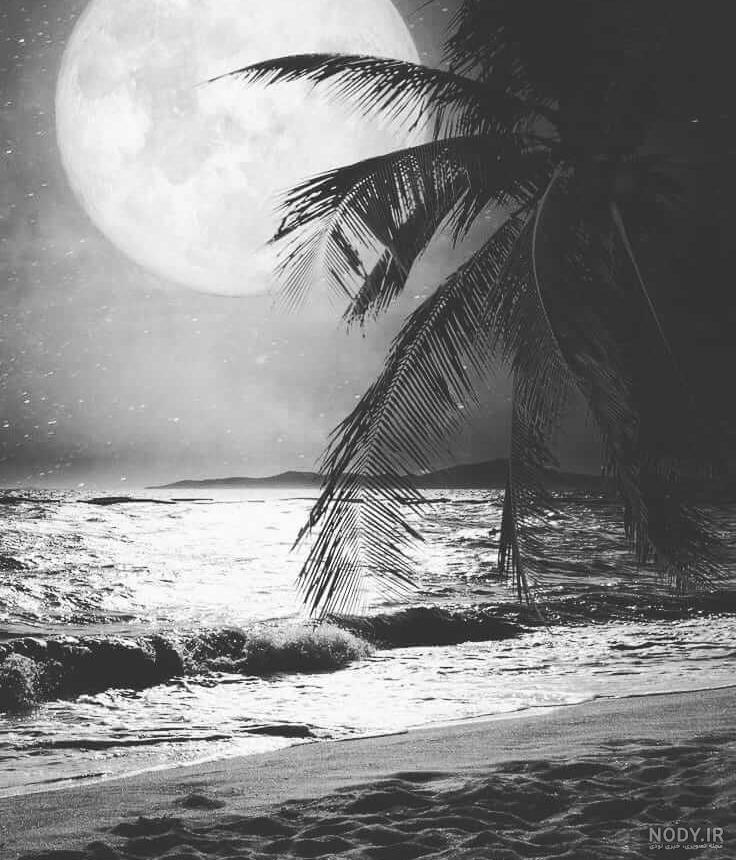 عکس خفن عکس ماه و دریا