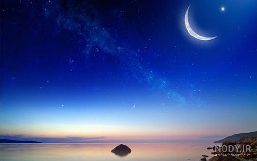 عکس ماه و دریا برای پروفایل