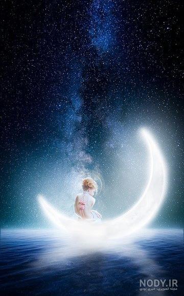 عکس خفن عکس ماه و دریا