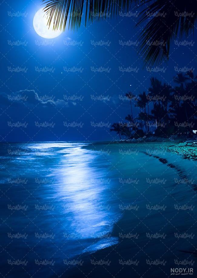 عکس خفن عکس ماه و دریا