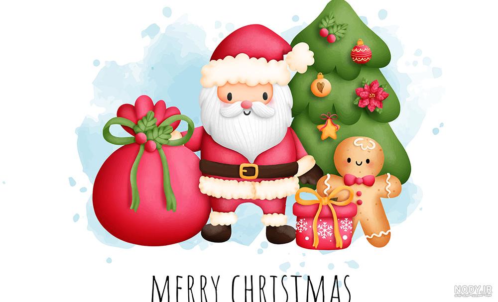 نقاشی درخت کریسمس آسان