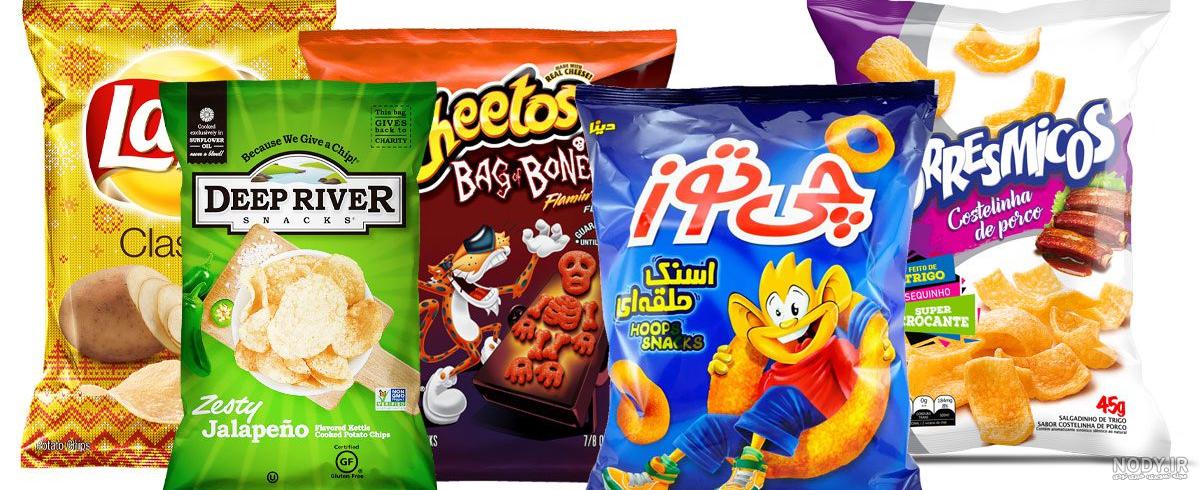 عکس چیپس و پفک و لواشک برای استوری