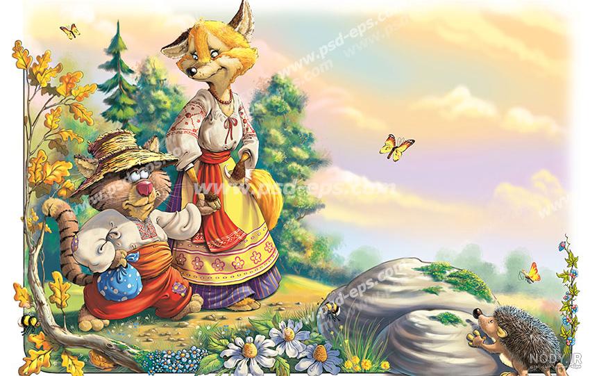 آموزش نقاشی به کودکان - نقاشی روباه آموزش نقاشی به کودکان - نقاشی روباه
