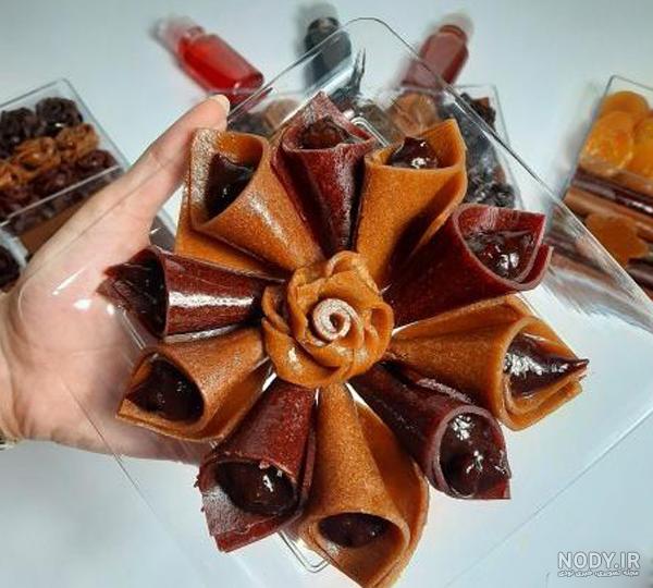 خرید و قیمت لواشک خانگی آلو سیاه ملس ( نیم کیلوگرم) خشکبار لاله کوهی از  غرفه عسل و خشکبار لاله کوهی®