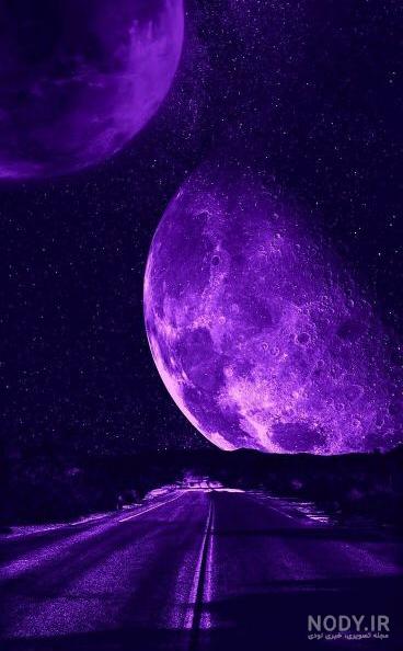 عکس زیبای ماه با منظره شب و ابر + اشعار زیبا با مضمون ماه و شب و ستاره