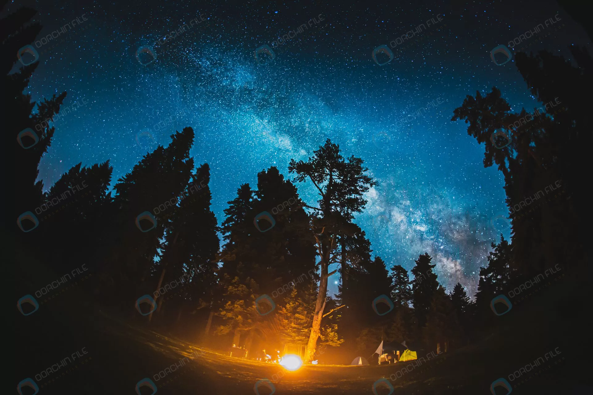 عکس منظره شب زیبا