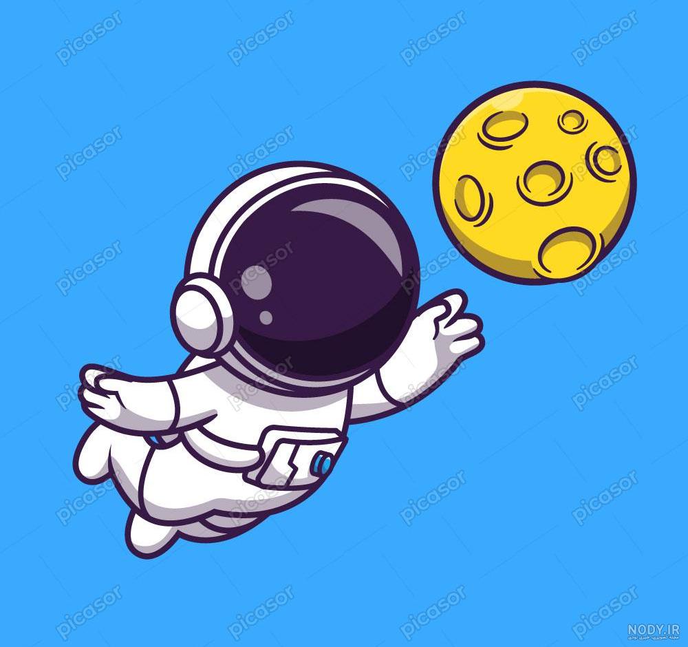 عکس کارتونی فضانورد عکس کارتونی فضانورد