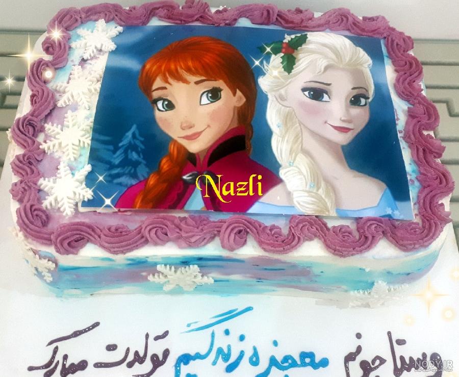 عکس کیک تولد دخترانه السا ❤️ [ بهترین تصاویر ]