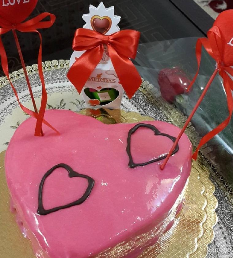 عکس کیک ولنتاینی