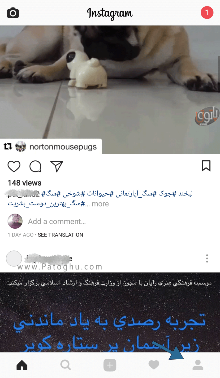 چگونه پست هایی که لایک کردیم را ببینیم - وین تیپ