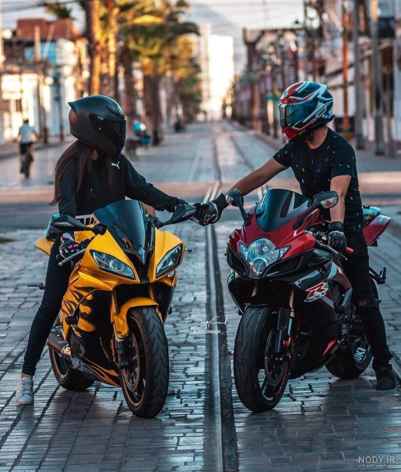 عکس خفن عکس دختر موتور سوار لاکچری