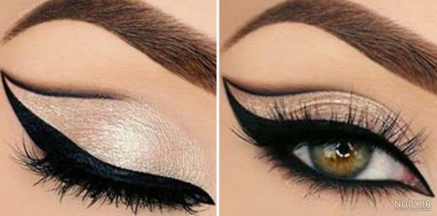 عکس آرایش چشم مشکی دخترانه
