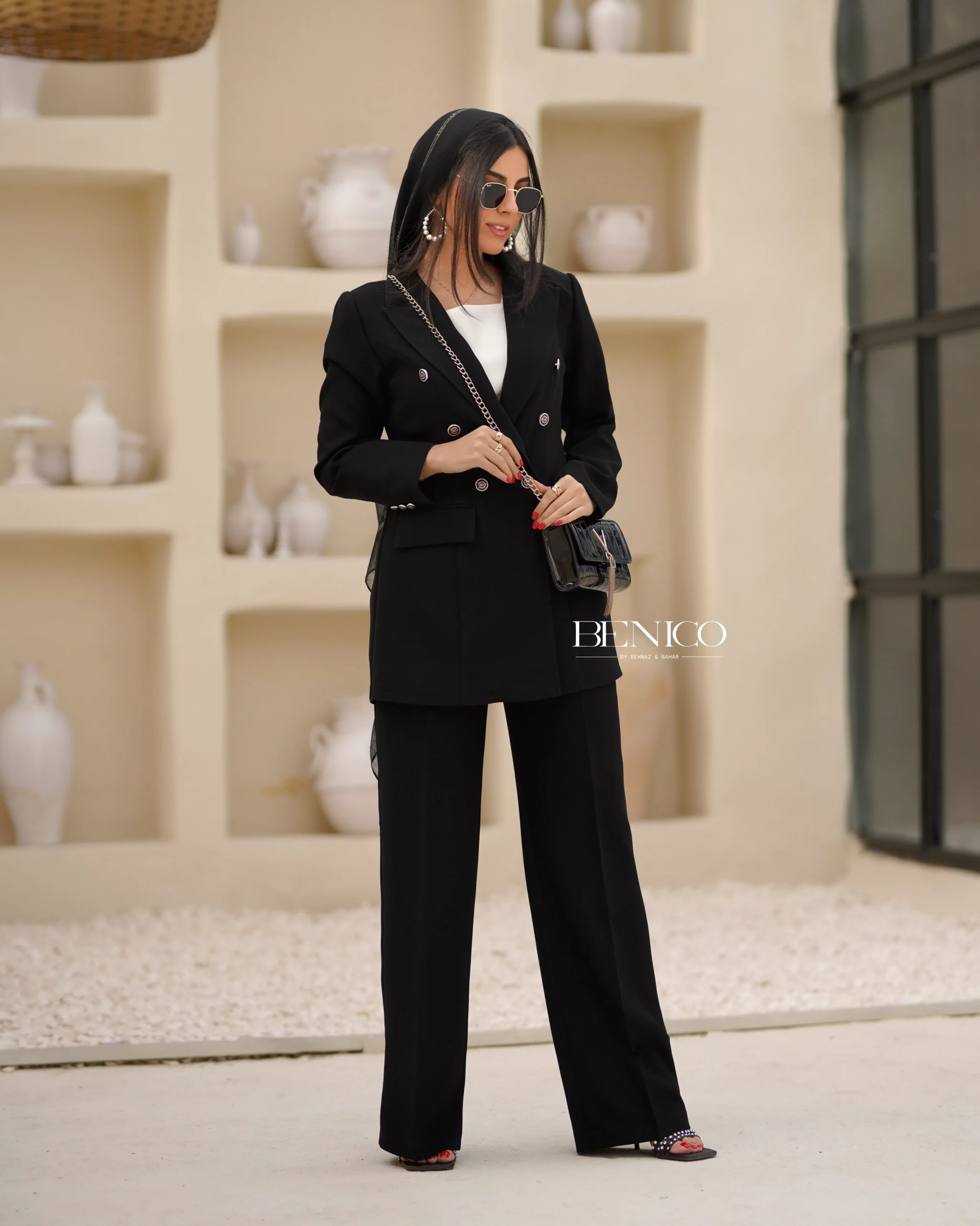 عکس شلوار راسته مشکی زنانه