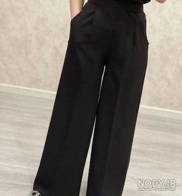عکس شلوار چرم مشکی زنانه