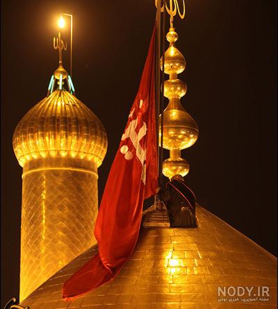 عکس مشکی حرم امام حسین