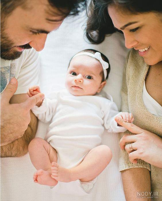عکس نوزاد پدر
