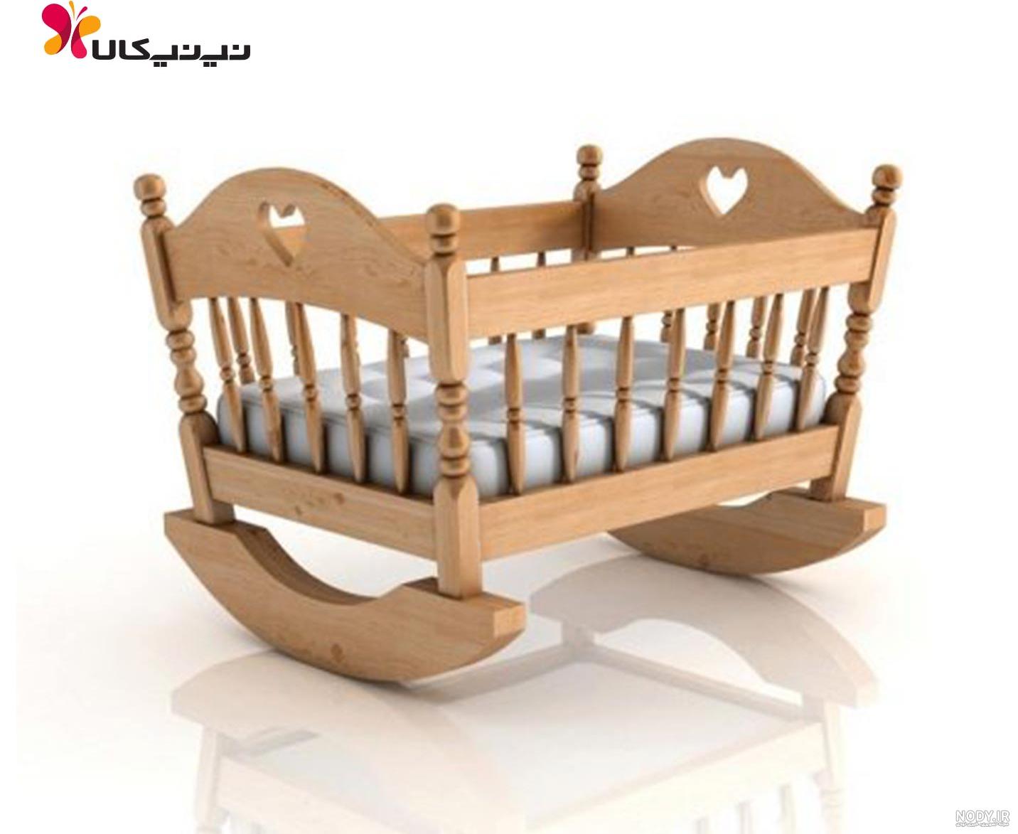 عکس گهواره نوزاد دخترانه