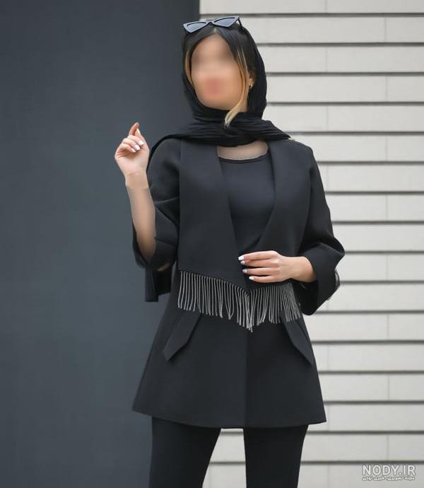 مدل جدید مانتو مشکی برای مراسم و مجالس ( بیش از 100 مدل) - کمدا مدل جدید مانتو مشکی برای مراسم و مجالس ( بیش از 100 مدل) - کمدا