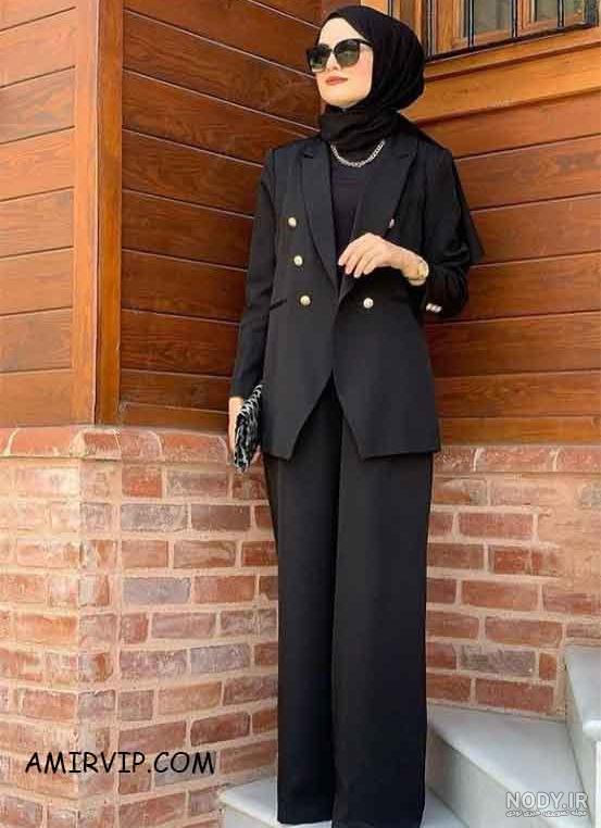 مدل کت زنانه مشکی جدید مدل کت زنانه مشکی جدید