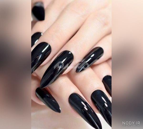 کاشت ناخن مشکی، 30 مدل ترند کاشت ناخن مشکی | مونا یزدانی