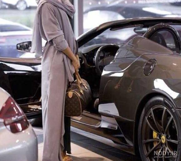 عکس دختر ماشین باز لاکچری برای پروفایل - عکس پروفایل
