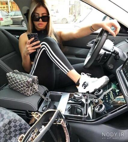 عکس دختر با ماشین ۲۰۶ برای پروفایل