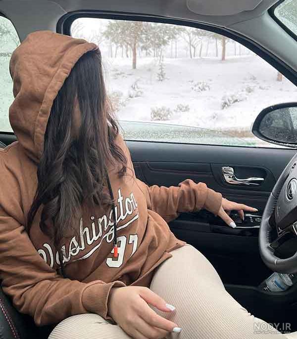 عکس دختر با ماشین ۲۰۶ برای پروفایل