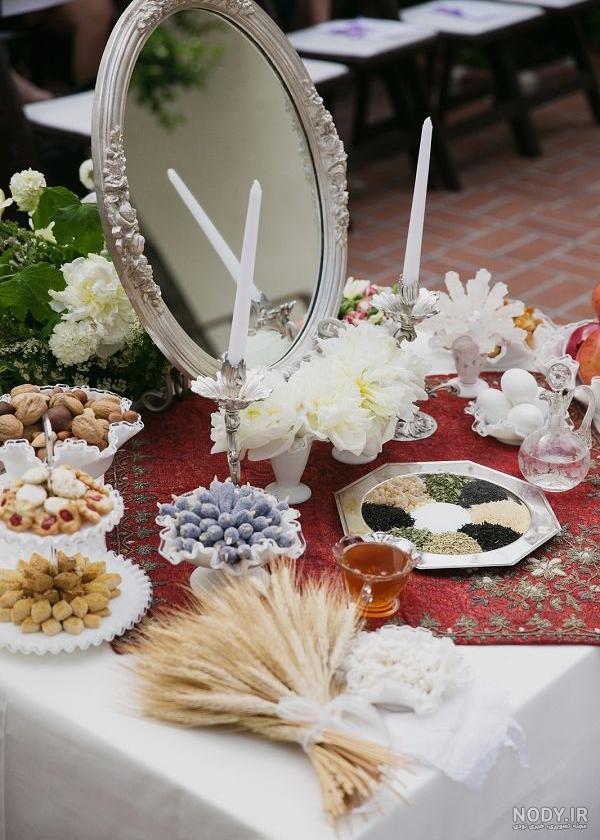 عکس سفره هفت سین برای عروس عکس سفره هفت سین برای عروس