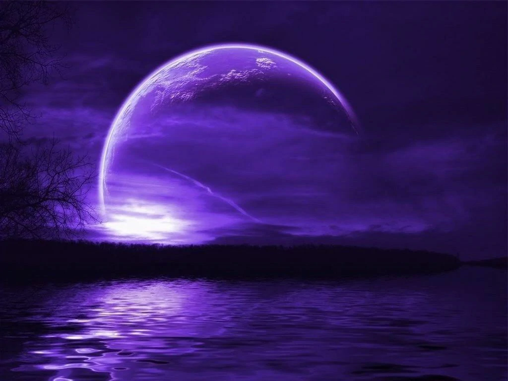عکس هلال ماه در شب