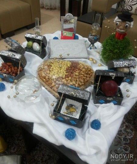 مدل سفره هفت سین ساده و شیک + مدل سفره هفت سین در سینی مدل سفره هفت سین ساده و شیک + مدل سفره هفت سین در سینی