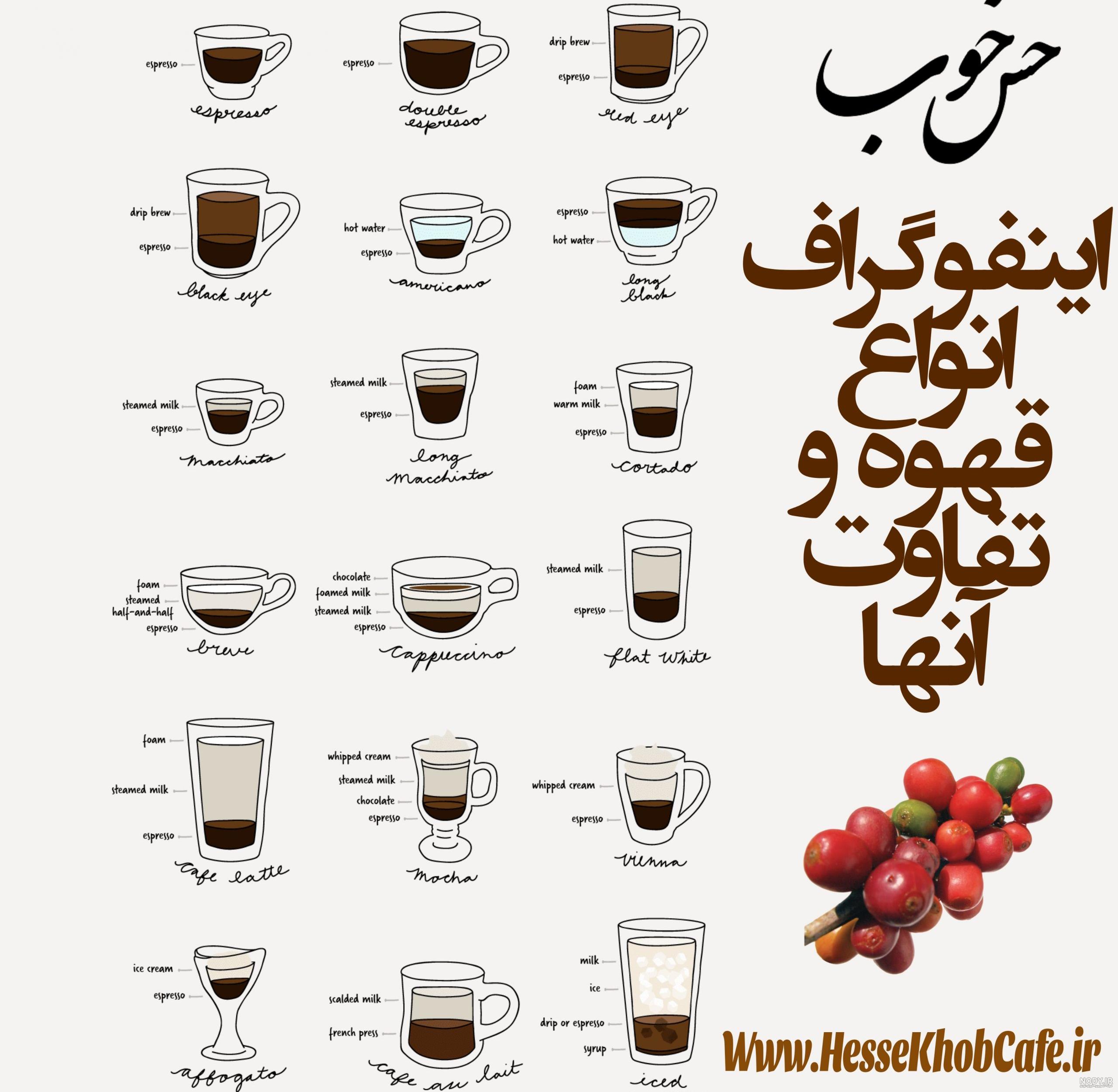 آشنایی کامل با انواع قهوه + شناخت تفاوت های انواع قهوه