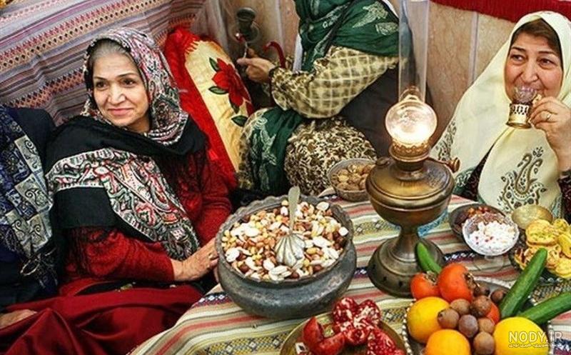تزیین شب یلدا سنتی 2023 | سفره شب یلدا سنتی برای عروس تزیین شب یلدا سنتی 2023 | سفره شب یلدا سنتی برای عروس