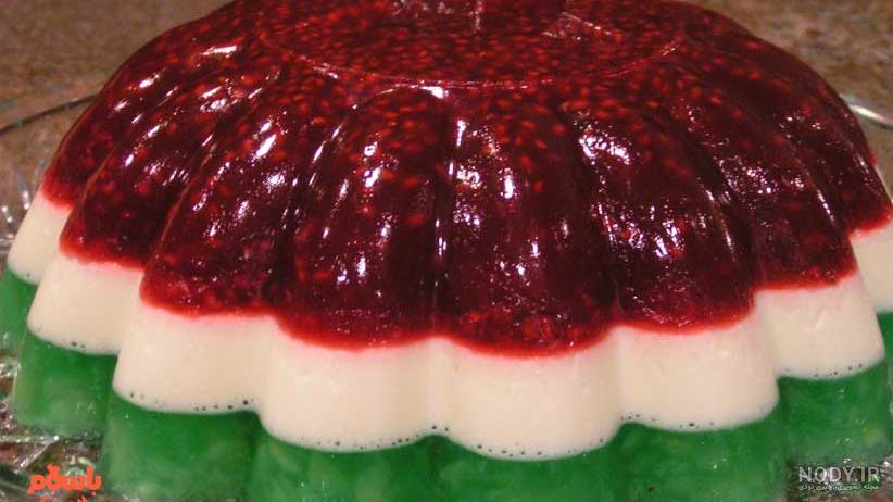 تزیین ژله شب یلدا جدید برای عروس و مدرسه + ژله شب یلدا قالبی