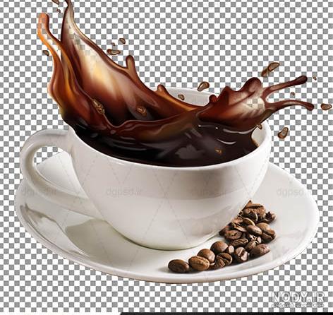 تصویر با کیفیت فنجان قهوه به همراه شکلات