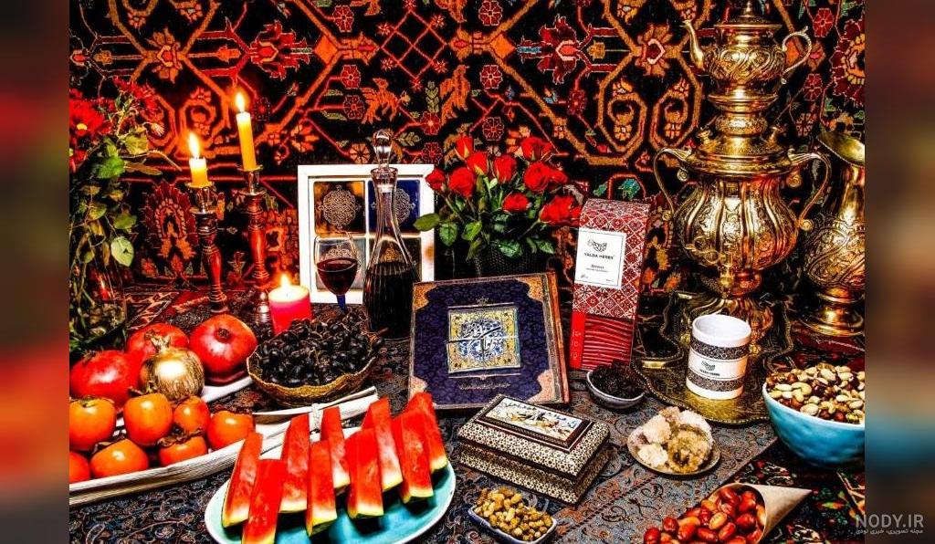 سفره سنتی شب یلدا | سرآشپز پاپیون