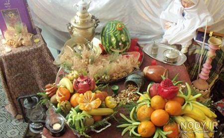 عکس از سفره شب یلدا سنتی عکس از سفره شب یلدا سنتی