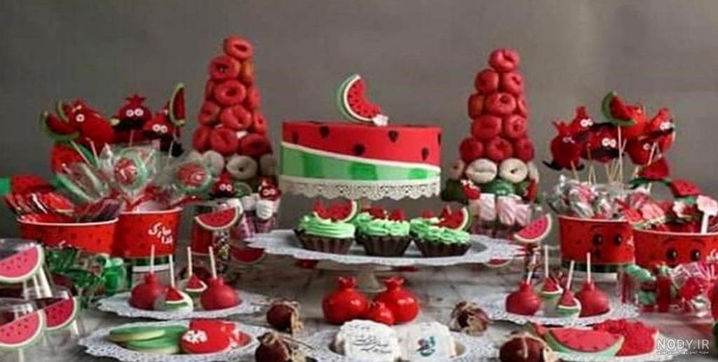عکس تزیین شب یلدا ساده
