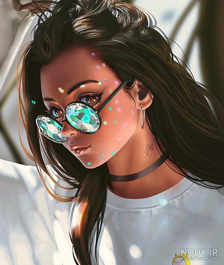 عکس دختر کارتونی زیبا و فانتزی برای پروفایل اینستا و تلگرام