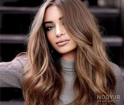 عکس رنگ مو قهوه ای شکلاتی عکس رنگ مو قهوه ای شکلاتی