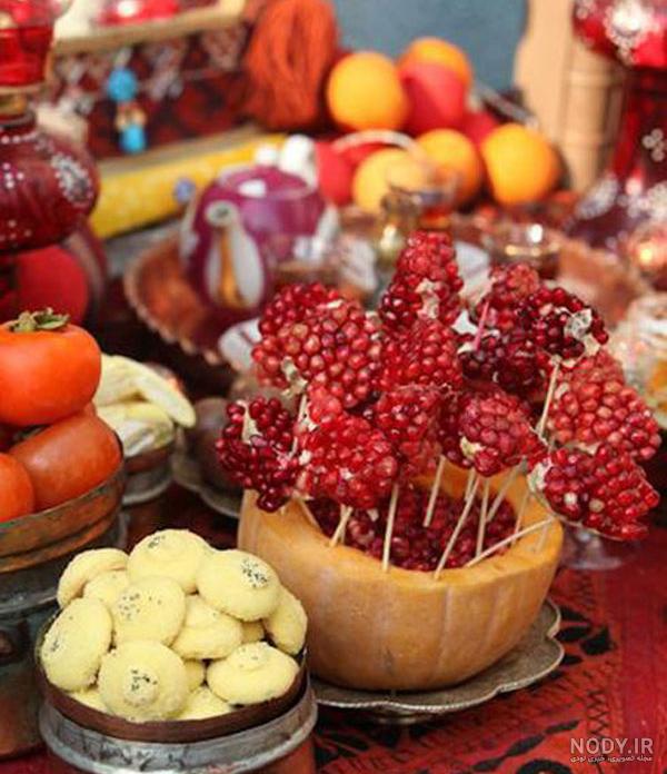 عکس سفره شب یلدا سنتی عکس سفره شب یلدا سنتی