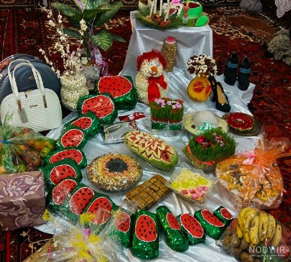عکس های سفره شب یلدا سنتی با تزیینات بسیار زیبا عکس های سفره شب یلدا سنتی با تزیینات بسیار زیبا