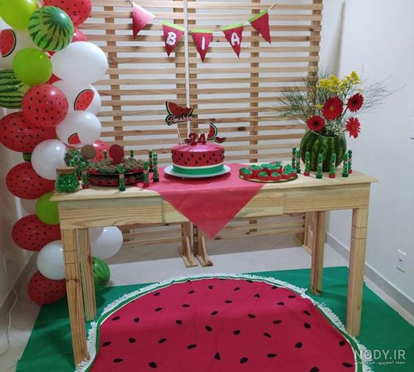 عکس سفره ی شب یلدا در مدرسه - عکس نودی