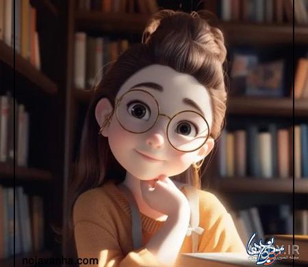 عکس کارتونی بامزه از دختر بچه های کوچولو و کیوت
