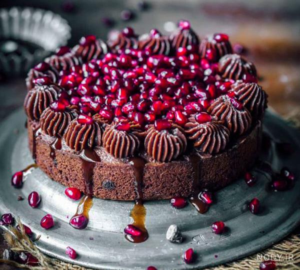 عکس کیک یلدا خانگی